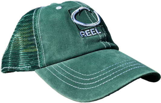 Circle Hook Wash Fishing Trucker Hat - Hat (700x467), Png Download