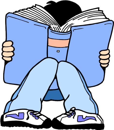 Person Reading - Indraprasta Pgri University (750x563), Png Download