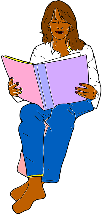 How Knowing Your Reader Can Help « How To Ebook - Mom Reading A Book Clipart (360x720), Png Download