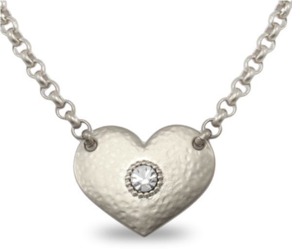 Danon Silver Heart Charm Necklace - Belcher Chain With Heart Pendant Gold (600x592), Png Download