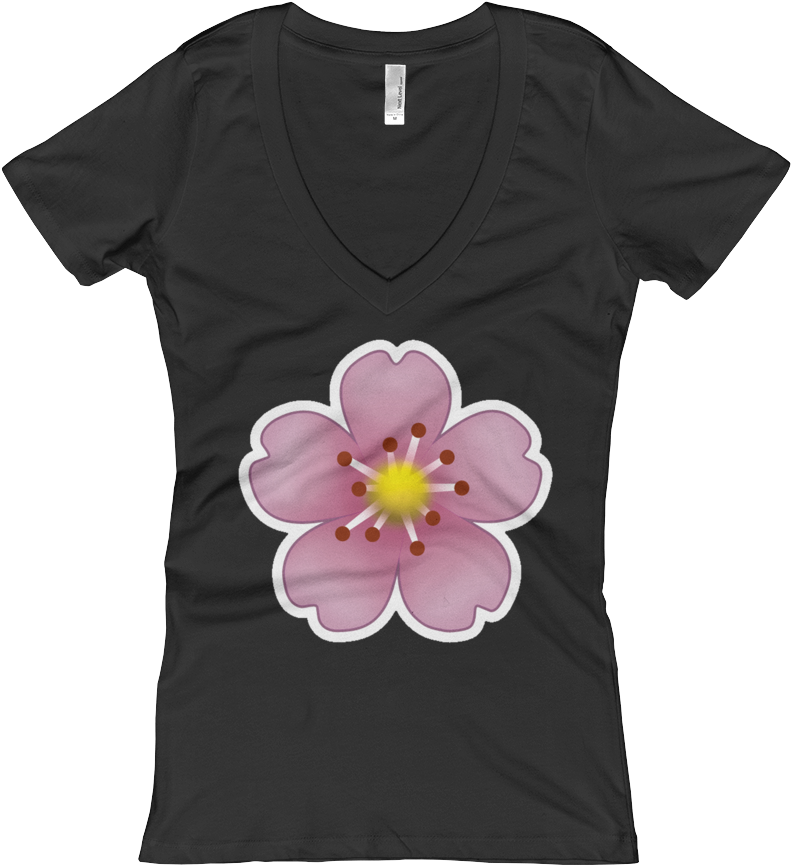 Women's Emoji V Neck - T-shirt (1000x1000), Png Download