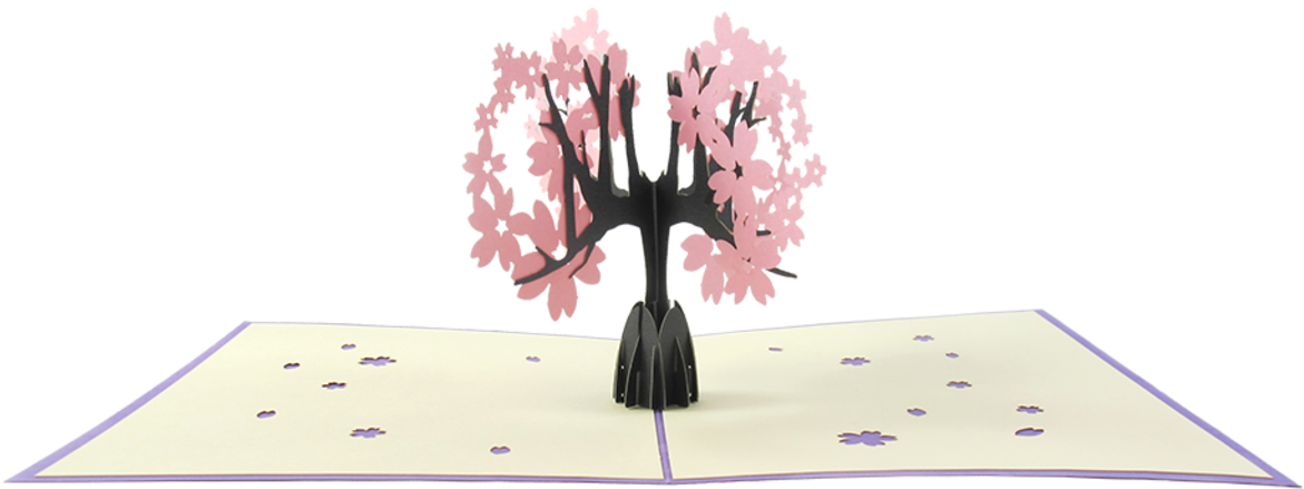 Blossom Tree Popz Pop Up Card - Illustration (1280x720), Png Download