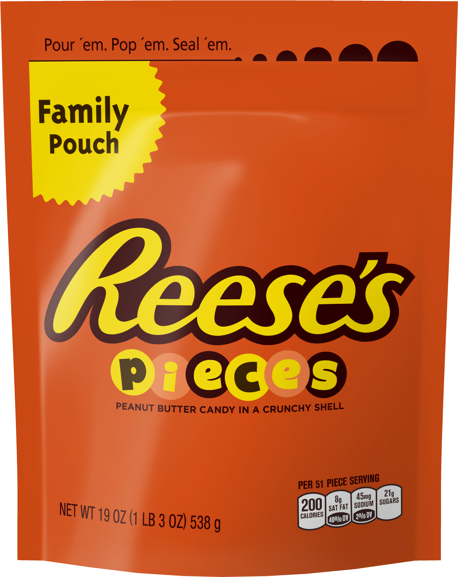Reese's Pieces, Peanut Butter Candy, - Reese's Pieces (3000x3000), Png Download