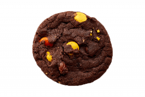 Chocolate Reese's Pieces Cookie - Otis Spunkmeyer Chocolate Reese's Pieces (480x321), Png Download