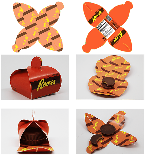 I Wanted To Redesign The Packaging Of Reese's - Reese's Peanut Butter Cups (490x556), Png Download