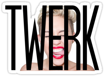 Miley Cyrus By Earyproductions - Twerk It Miley (375x360), Png Download