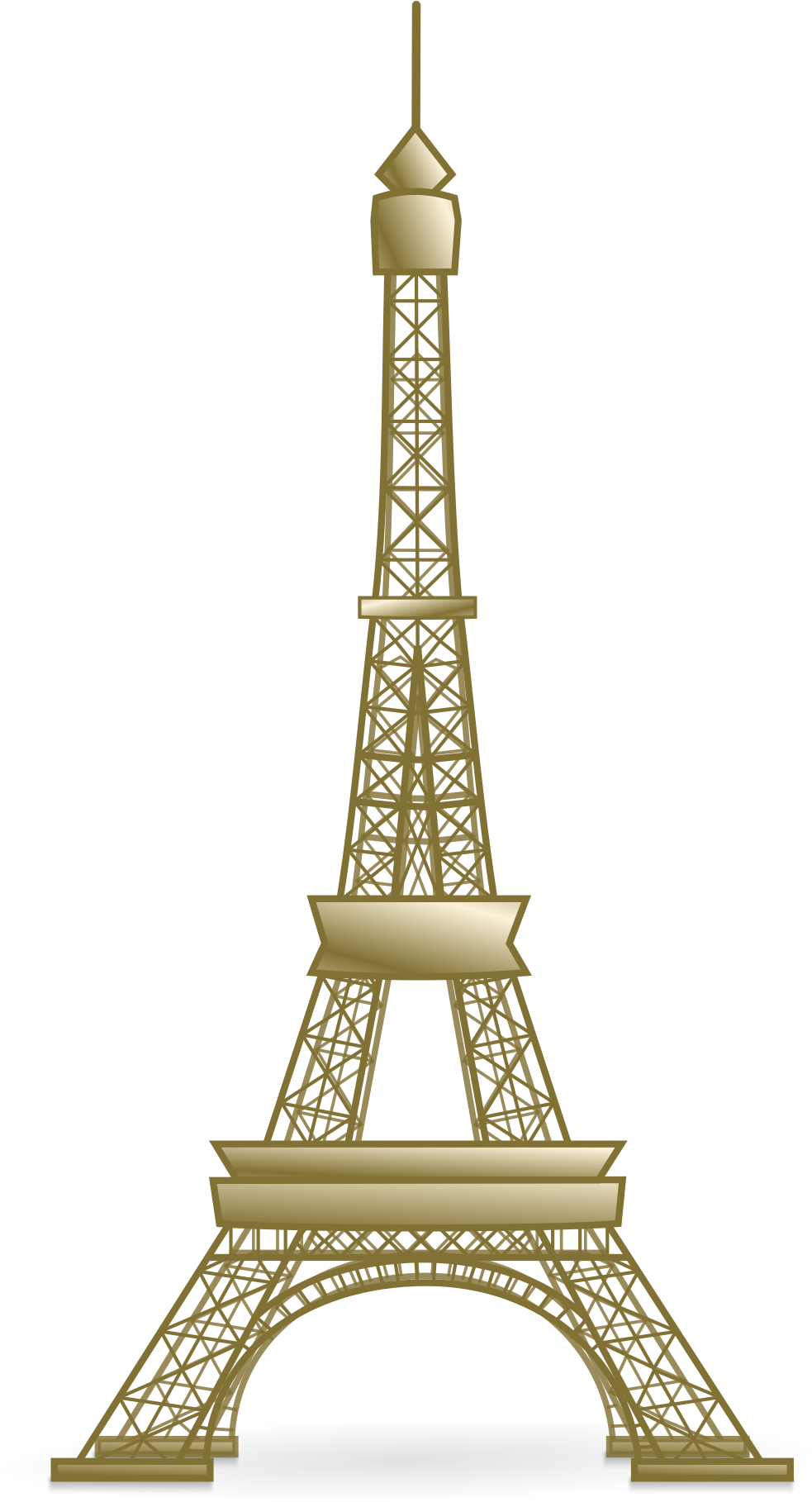 Download Open Gold Eiffel Tower Clipart Png Image With No