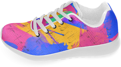 Groovy Paint Brush Strokes With Music Notes Women's - Outdoor Shoe (500x500), Png Download