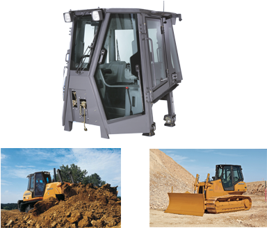 Dozer Cab - Bulldozer (430x367), Png Download