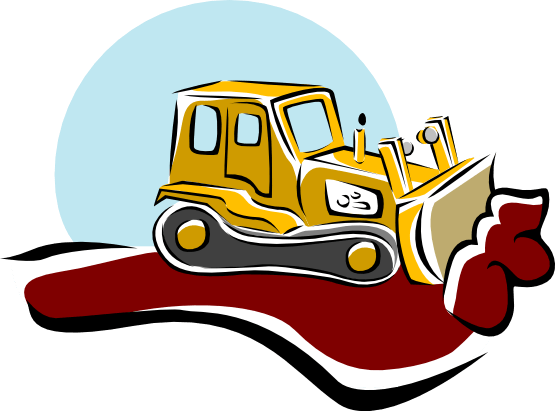 Bulldozer - Got Dirt Sticker (oval) (555x411), Png Download