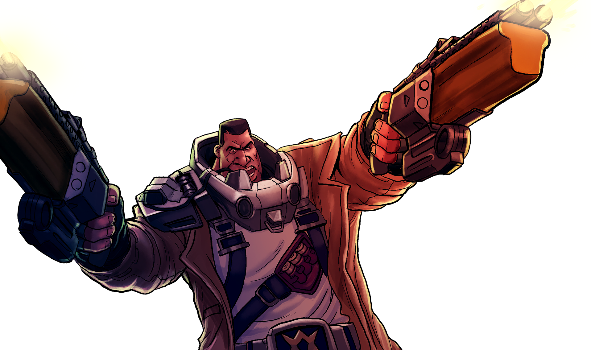 Borderlands And Battleborn Are All Super Diverse And - Ghalt Battleborn (1916x1135), Png Download