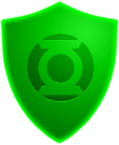 Green Lantern Shield Construct By Kalel7 - Green Lantern Construct Png (500x610), Png Download