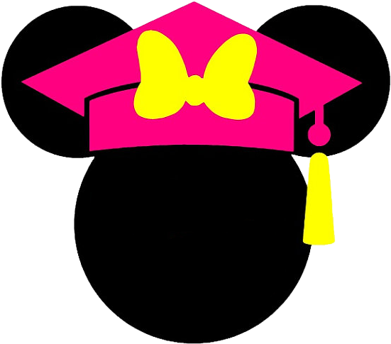 Minnie Mouse Heads Clipart - Disney Graduation Clip Art (570x504), Png Download