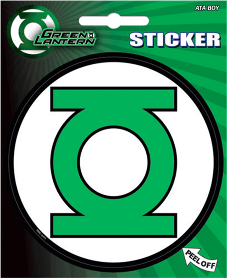 Green Lantern Logo Sticker - Green Lantern Superhero Symbol (555x555), Png Download