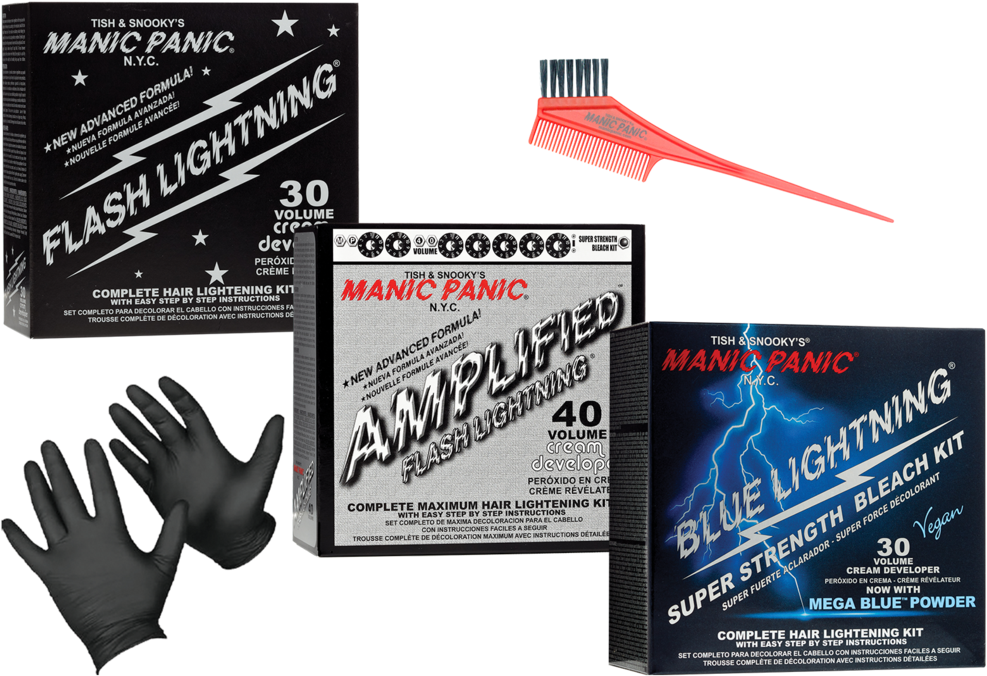 Manic Panic 30 Volume Flash Lightning Bleach (1024x683), Png Download