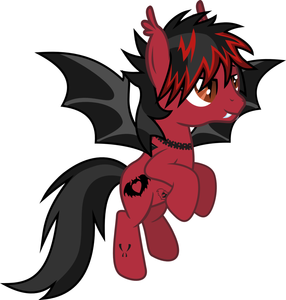 Lightningbolt, Bat Pony, Bat Wings, Derpibooru Exclusive, - Cartoon (976x1024), Png Download