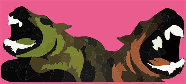 Small - Masai Lion (600x272), Png Download