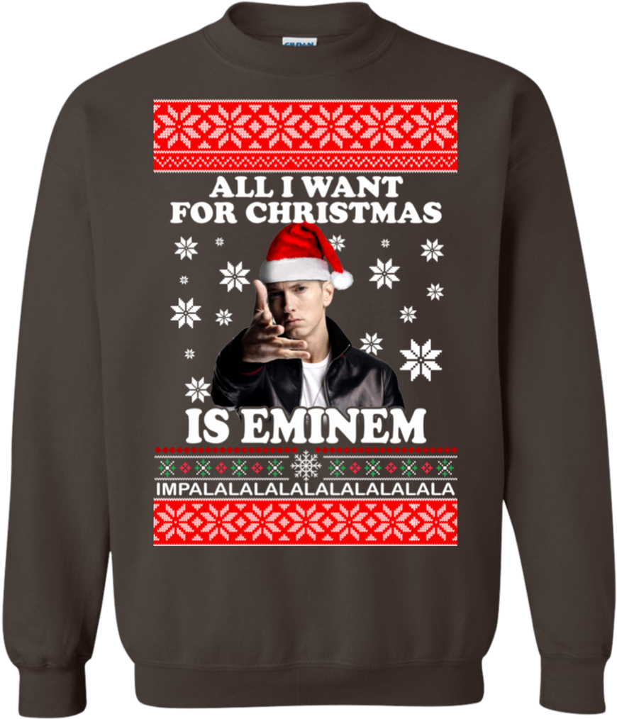 Eminem Ugly Christmas Sweaters All I Want For Christmas - Michael Jackson Christmas Sweater (1024x1024), Png Download
