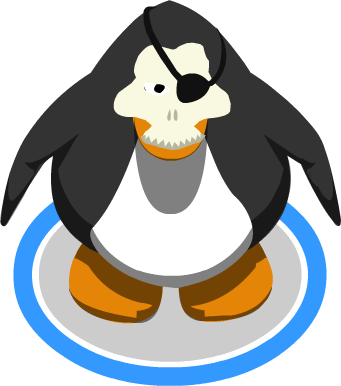 Skull Mask In-game - Club Penguin Penguin Png (341x386), Png Download