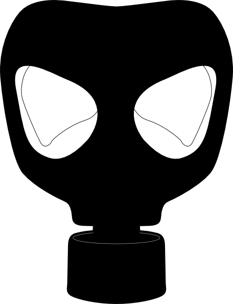 Gas Mask Clip Art - Gas Mask Vector Png (456x594), Png Download