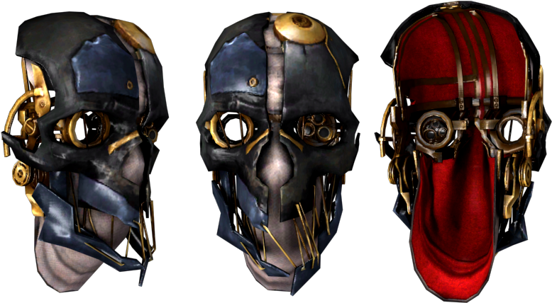 Dishonored Corvo's Skull Mask - Dishonored 2 Skull Mask (850x480), Png Download