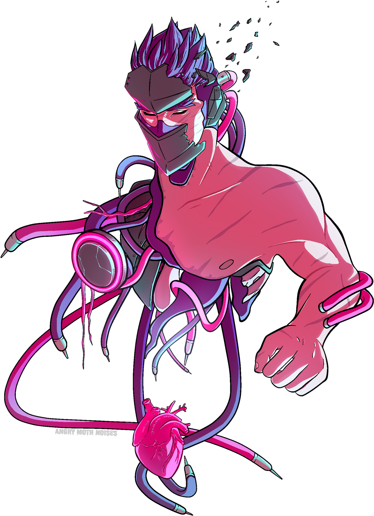Angry Moth Noises - Pixel Blackwatch Genji (1280x1737), Png Download