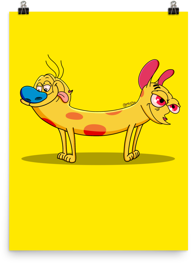 'ren Stimpy' Poster - Poster (1000x1000), Png Download