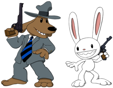 Sam And Max Png Download Image - Sam And Max Png (438x350), Png Download