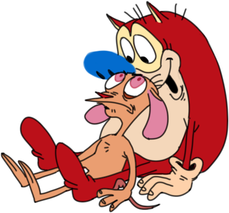 Ren & Stimpy - Fur (498x479), Png Download