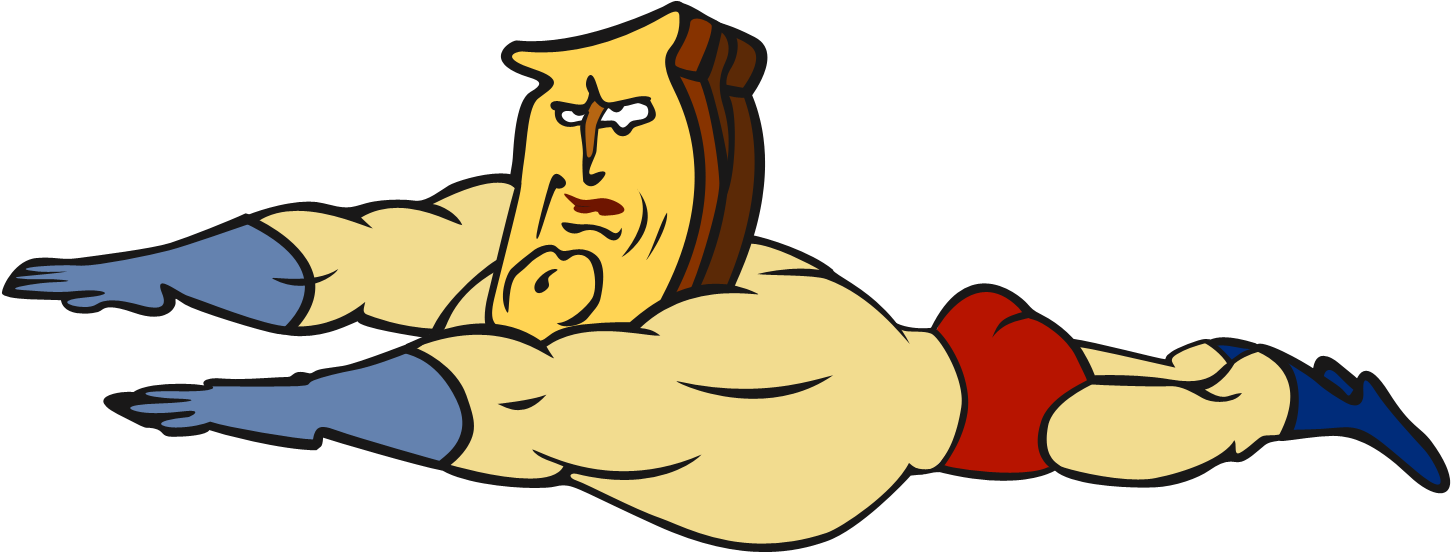 The Ren And Stimpy Show Character - Powdered Toast Man Transparent (1600x737), Png Download
