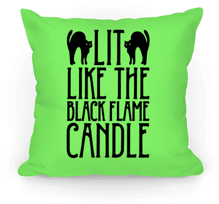 Lit Like The Black Flame Candle Pillow - Men's Hocus Pocus Shirt (484x484), Png Download