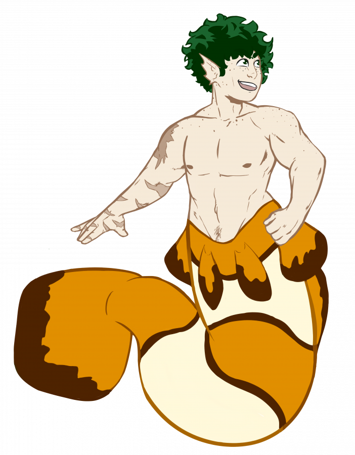 Merman - Digital Art (702x900), Png Download