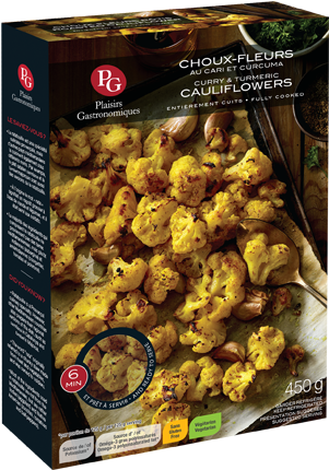 Cooked Vegetables ▷ Curry & Turmeric Cauliflowers ▷ - Cauliflower (500x500), Png Download