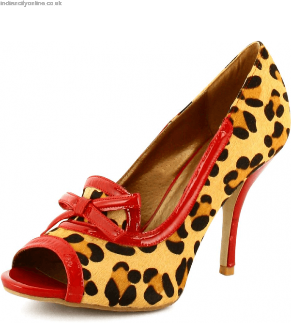 Women's Bronx Pride Nat-black/flame - Basic Pump (600x750), Png Download