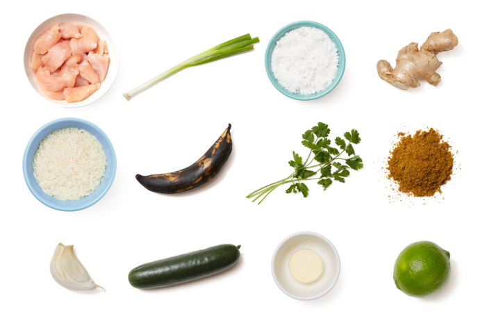 Caribbean Chicken Curry With Roasted Plantain & Coconut - Curry (700x477), Png Download