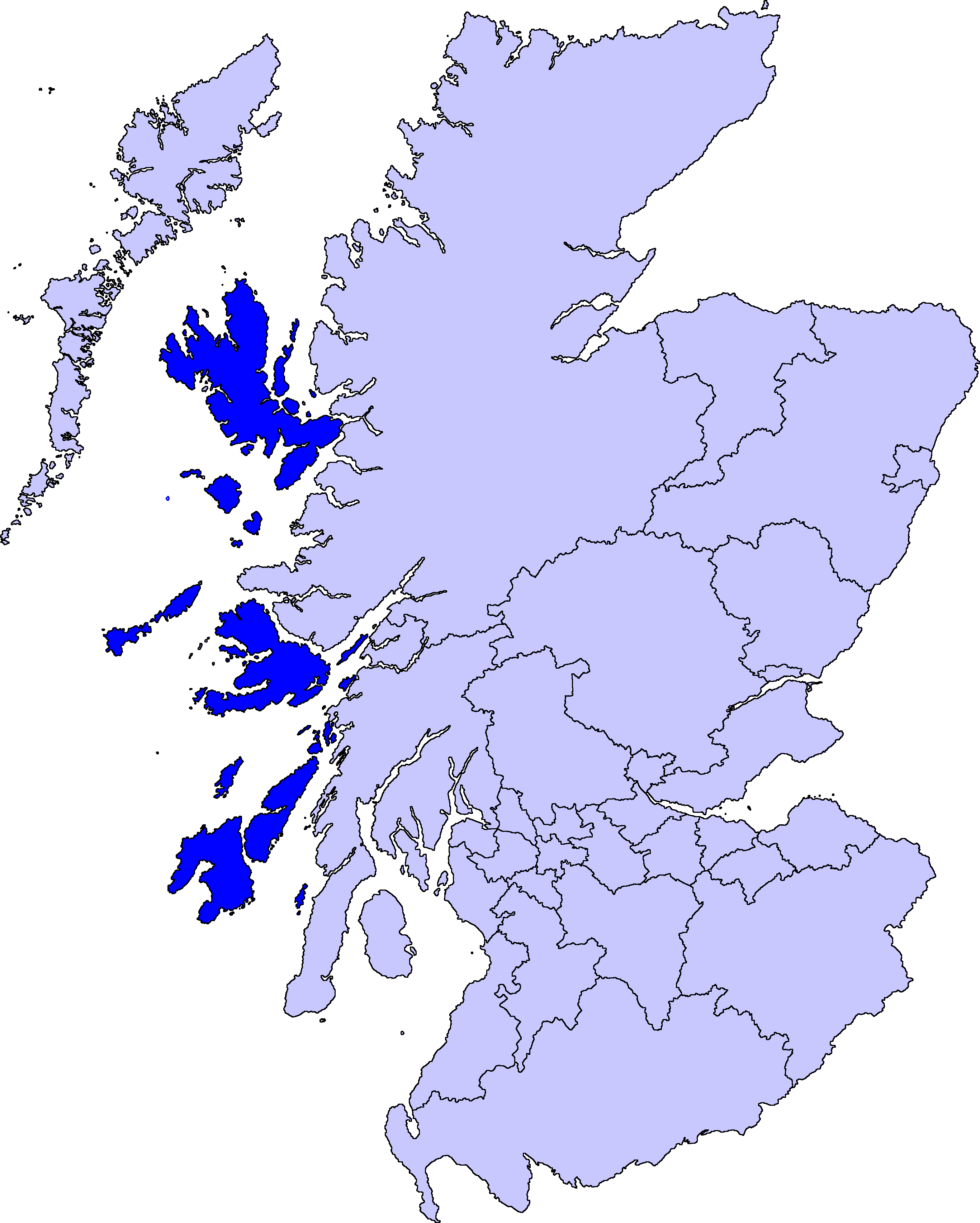 Map Of Scotland (2733x3411), Png Download