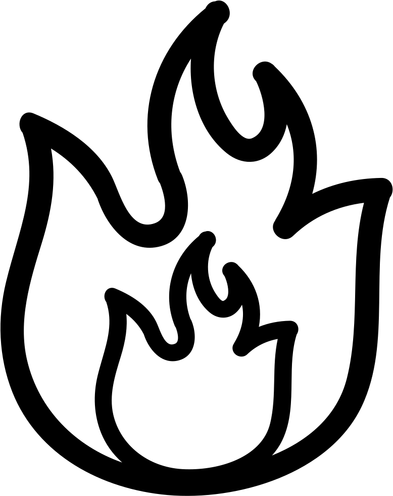 Drawn Flame Flam - Dibujo Llama De Fuego (778x981), Png Download
