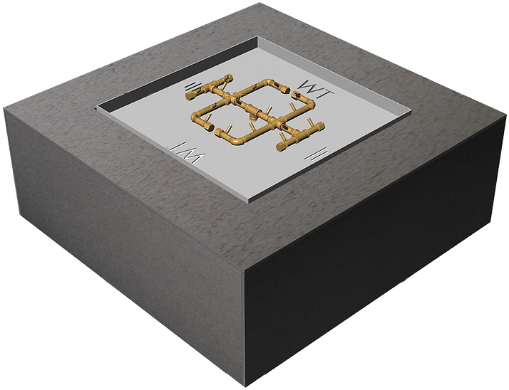 Ready To Finish Warming Trends Diy Fire Pit Kit 48 - Warming Trends Fs4848ng Ready-to-finish Square Fire (728x728), Png Download