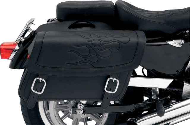 Saddlemen Medium Black Flame Highwayman Tattoo Zip - Moto Brašny Saddlemen Highwayman Tattoo Black - Large (640x423), Png Download