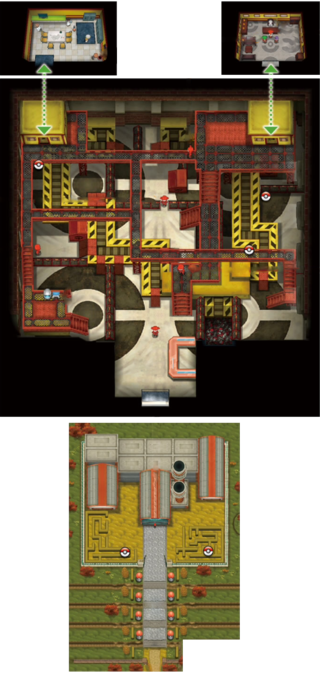Pokéball-fabrik Komplett - Pokemon Y Pokeball Factory Map (320x674), Png Download