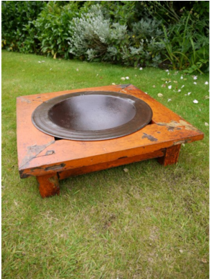 Antiqued Fire Pit - Fire (600x400), Png Download