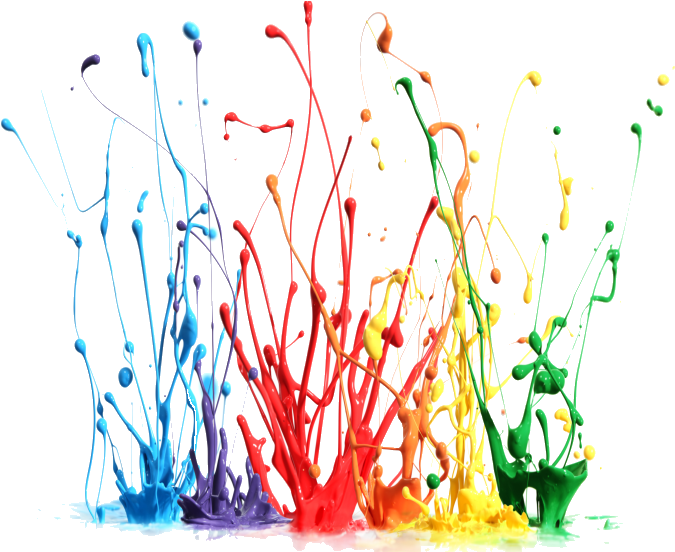 Thermochromic Paint - Splashing Paint (694x551), Png Download