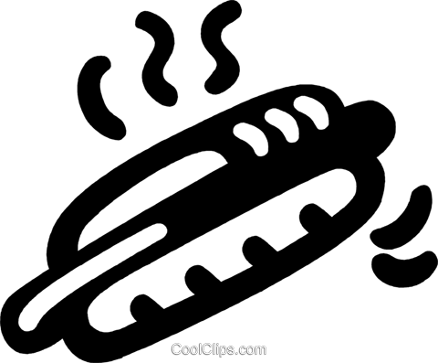 Hot Dog Royalty Free Vector Clip Art Illustration - Calligraphy (480x397), Png Download