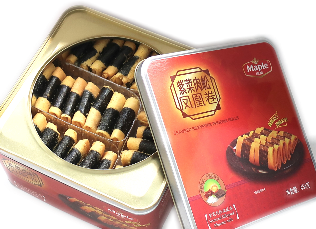Seaweed Pork Floss Egg Roll - Biscuit Roll (1200x899), Png Download