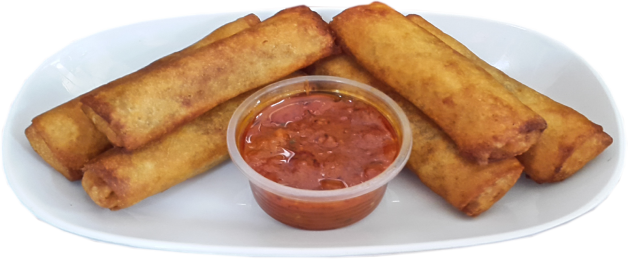Vegetable Spring Roll - Vegetable (628x259), Png Download