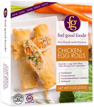 Chicken Egg Rolls - Feel Good Foods Chicken & Vegetable Egg Rolls - (350x350), Png Download