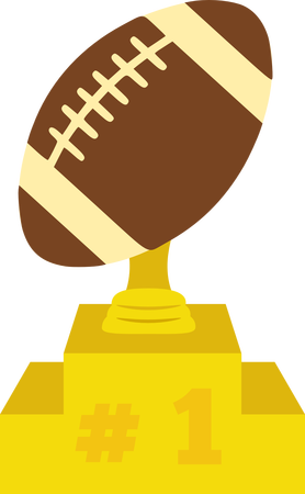 #pp-3320 Football Trophy - Logo American Football Ball (278x450), Png Download