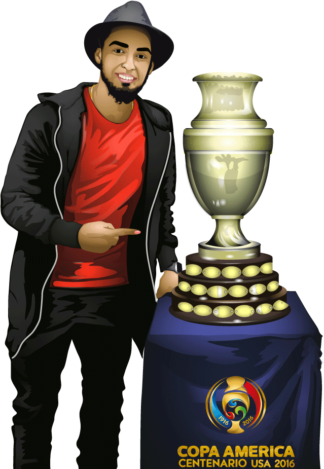 Emoji - Copa America Centenario Wincraft Usa 2016" Black Drapery (1000x1000), Png Download