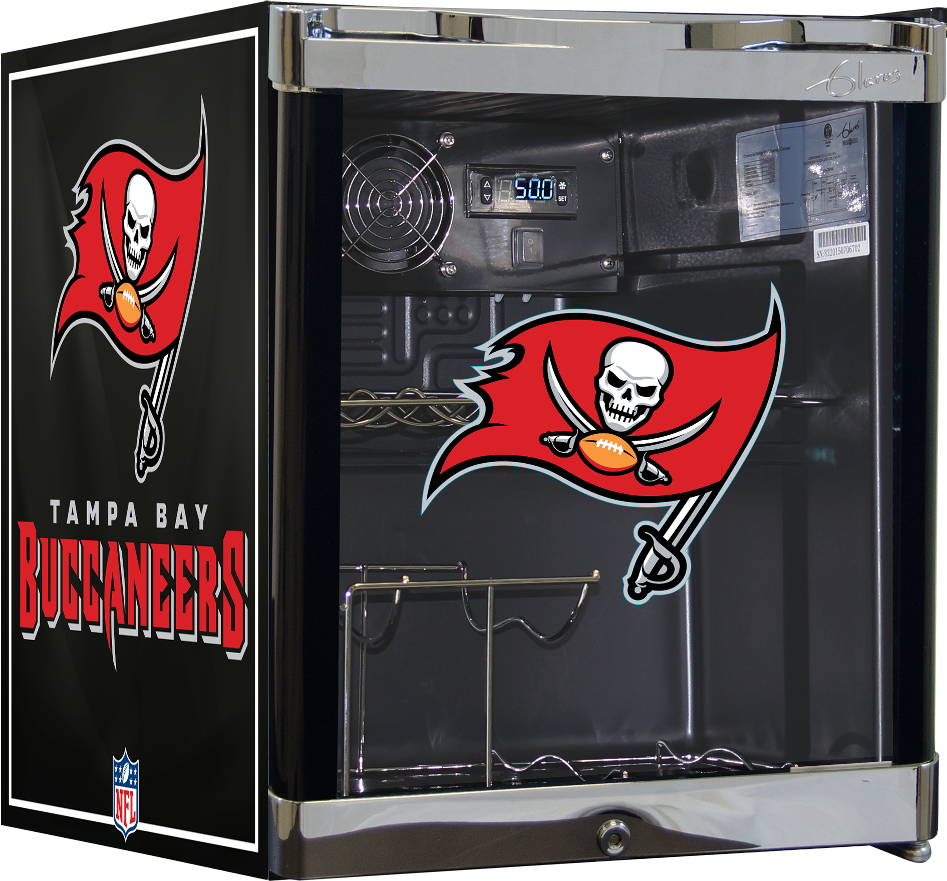 Nhl Wine Cooler 1.8 Cu Ft - Florida Panthers (2141x2000), Png Download