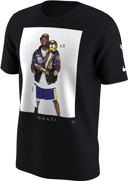 Kobe Bryant Trophy Photo T-shirt - Kobe Retirement Shirt (500x667), Png Download